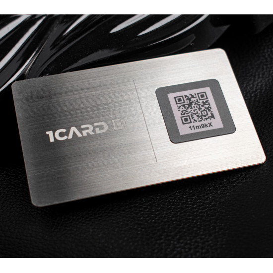 1Card VIP Steel Premium Metal NFC Business Card